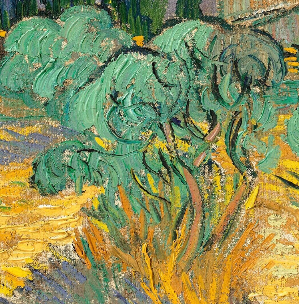Van Gogh Olive Trees Painting: Textured 3D Print