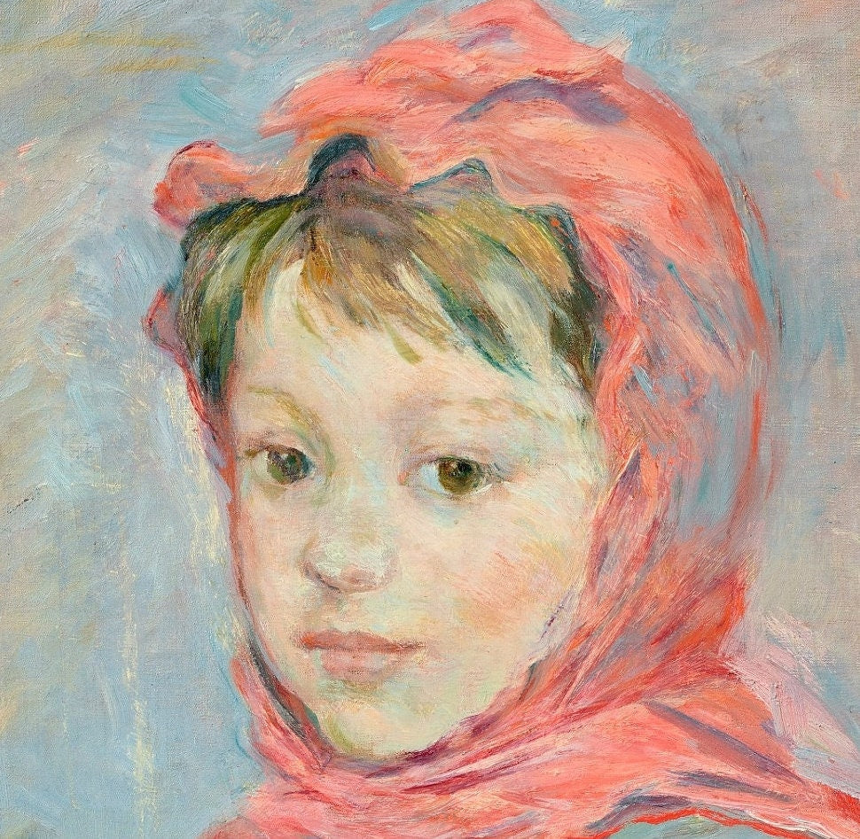 Berthe Morisot: Girl with Basket, Textured 3D Print