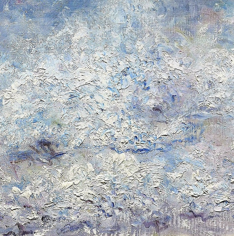 Renoir Seascape: 3D Textured Print - Looks Like Original Oil Painting