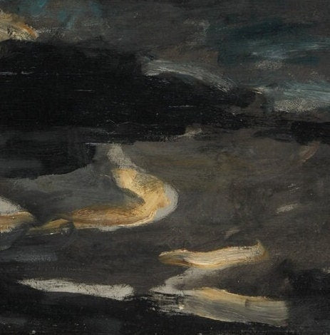 Winslow Homer Moonlight Painting: Wood Island Light, 3D Textured Print