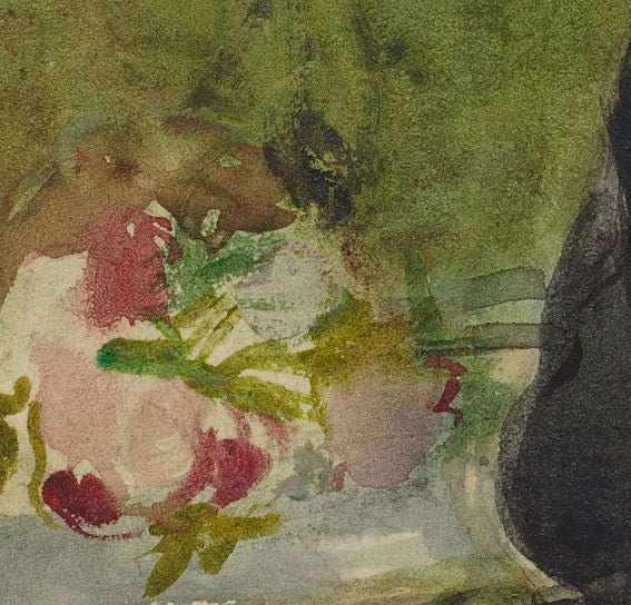 Berthe Morisot Print: Edma Seated in a Park, 3D Textured Reproduction