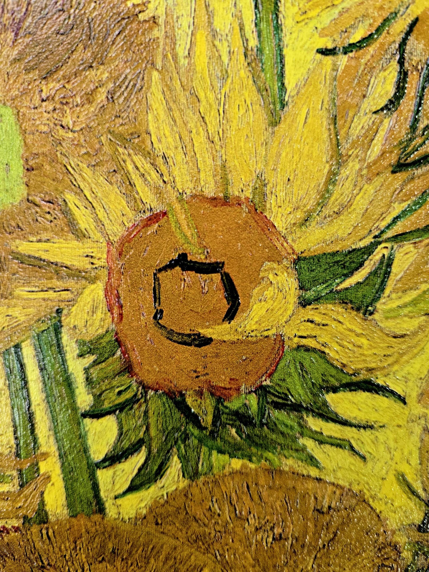 Van Gogh Sunflowers 3D Print: Textured Brushstrokes Art Reproduction