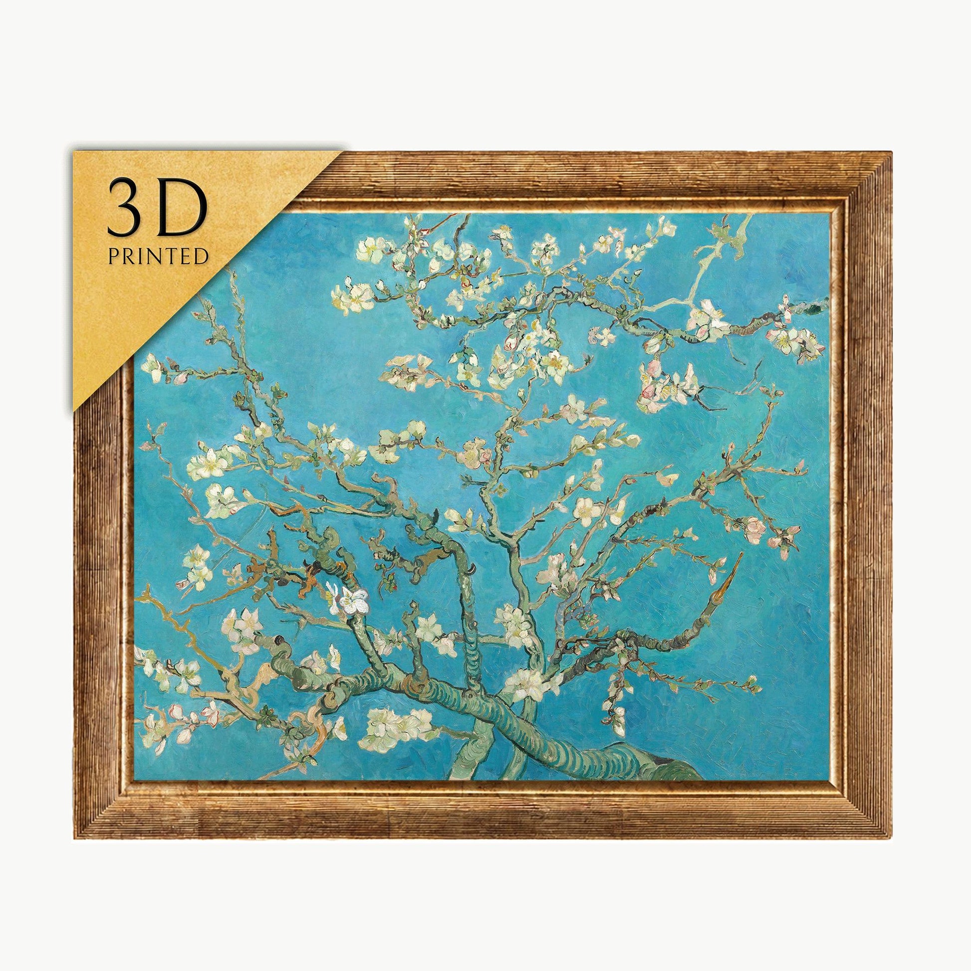 Van Gogh Almond Blossom 3D Print: Textured Oil Painting Reproduction