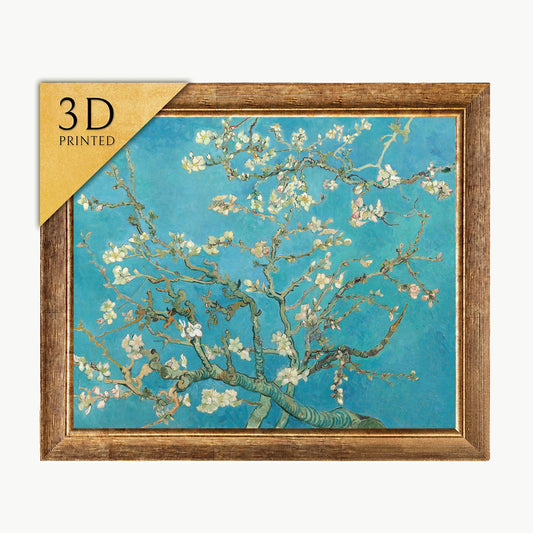 Van Gogh Almond Blossom 3D Print: Textured Oil Painting Reproduction