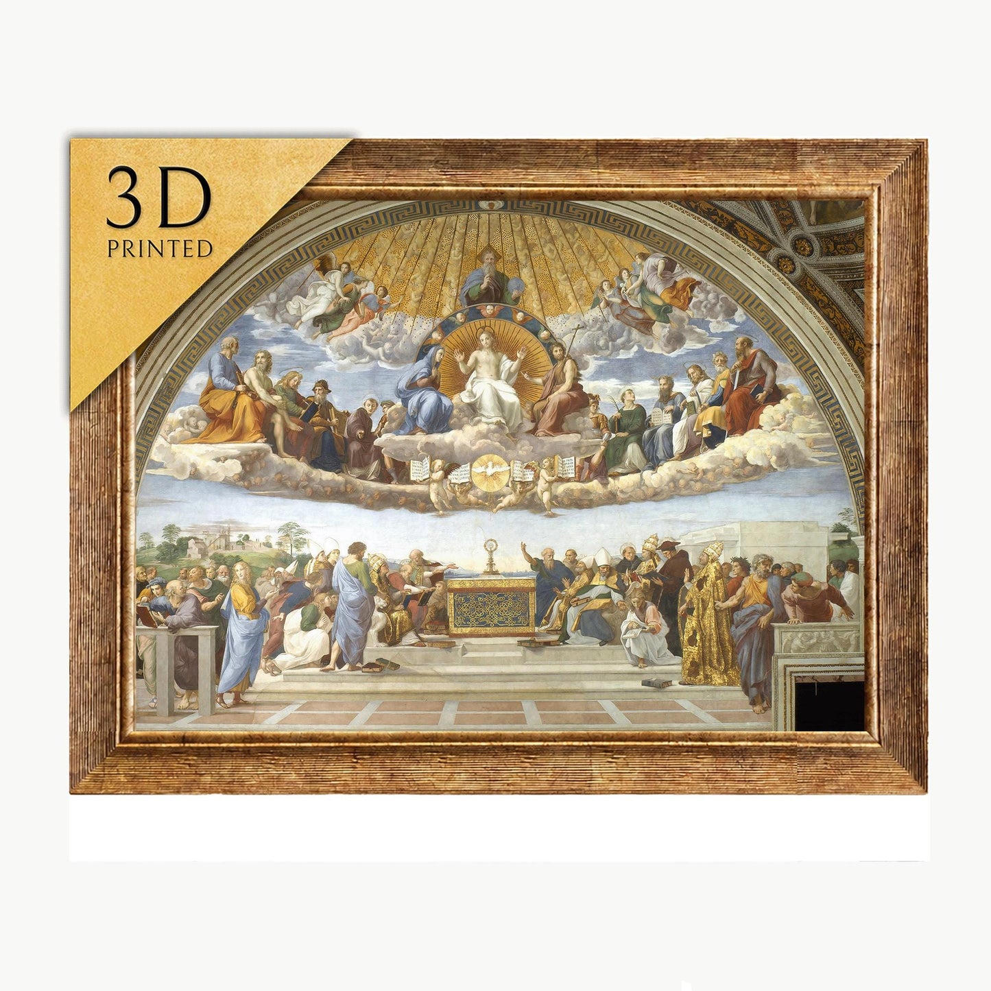 Raphael's Disputation of the Holy Sacrament: 3D Textured Print