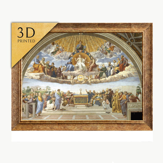 Raphael's Disputation of the Holy Sacrament: 3D Textured Print
