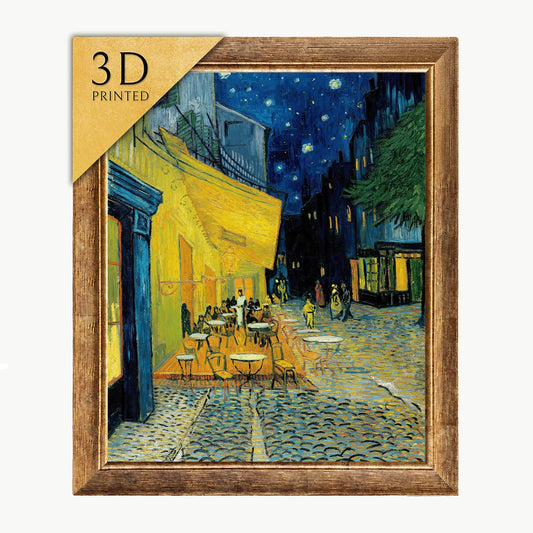 Van Gogh Cafe Terrace at Night 3D Textured Print