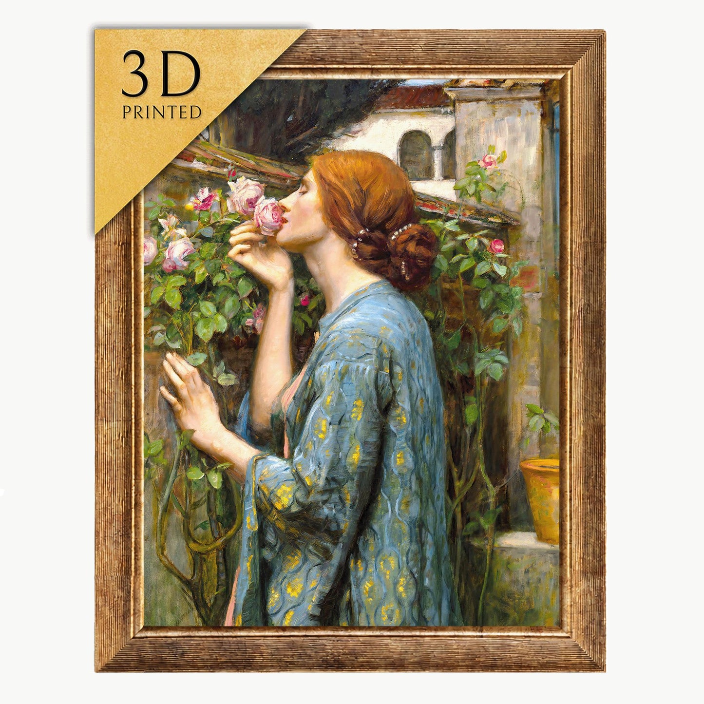 The Soul of the Rose Print: John William Waterhouse 3D Textured Reproduction