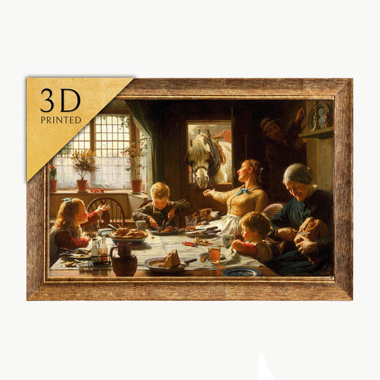 Frederich George Cotman Print: "One of the Family" 3D Textured Reproduction