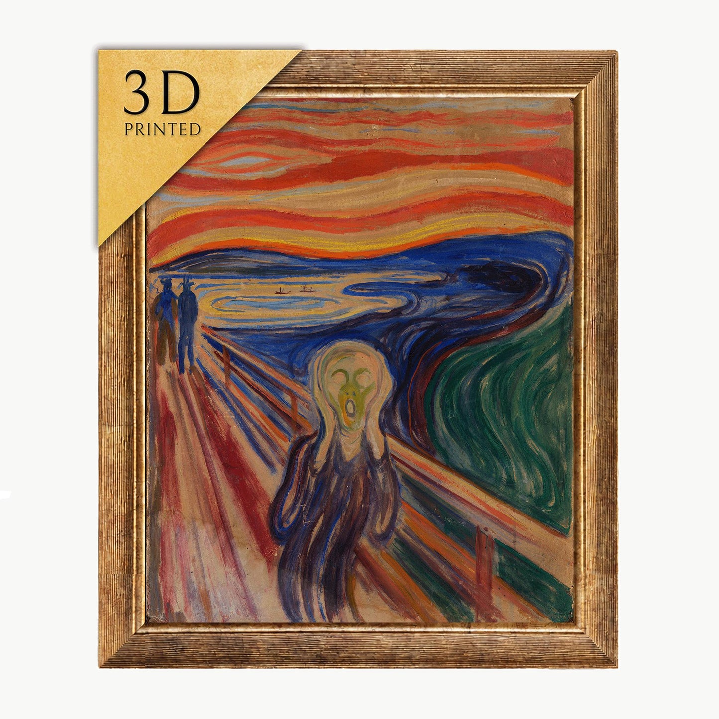 The Scream by Edvard Munch: 3D Textured Print