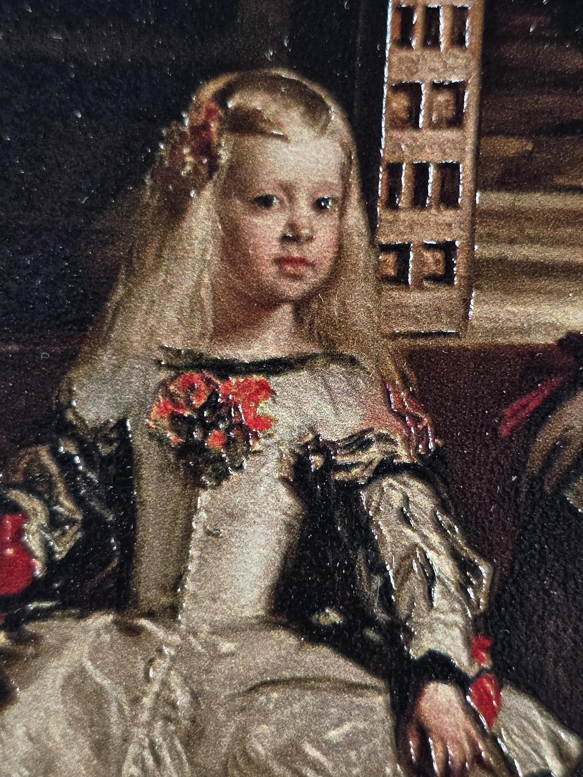 Las Meninas 3D Print: Diego Velázquez Textured Oil Painting Replica