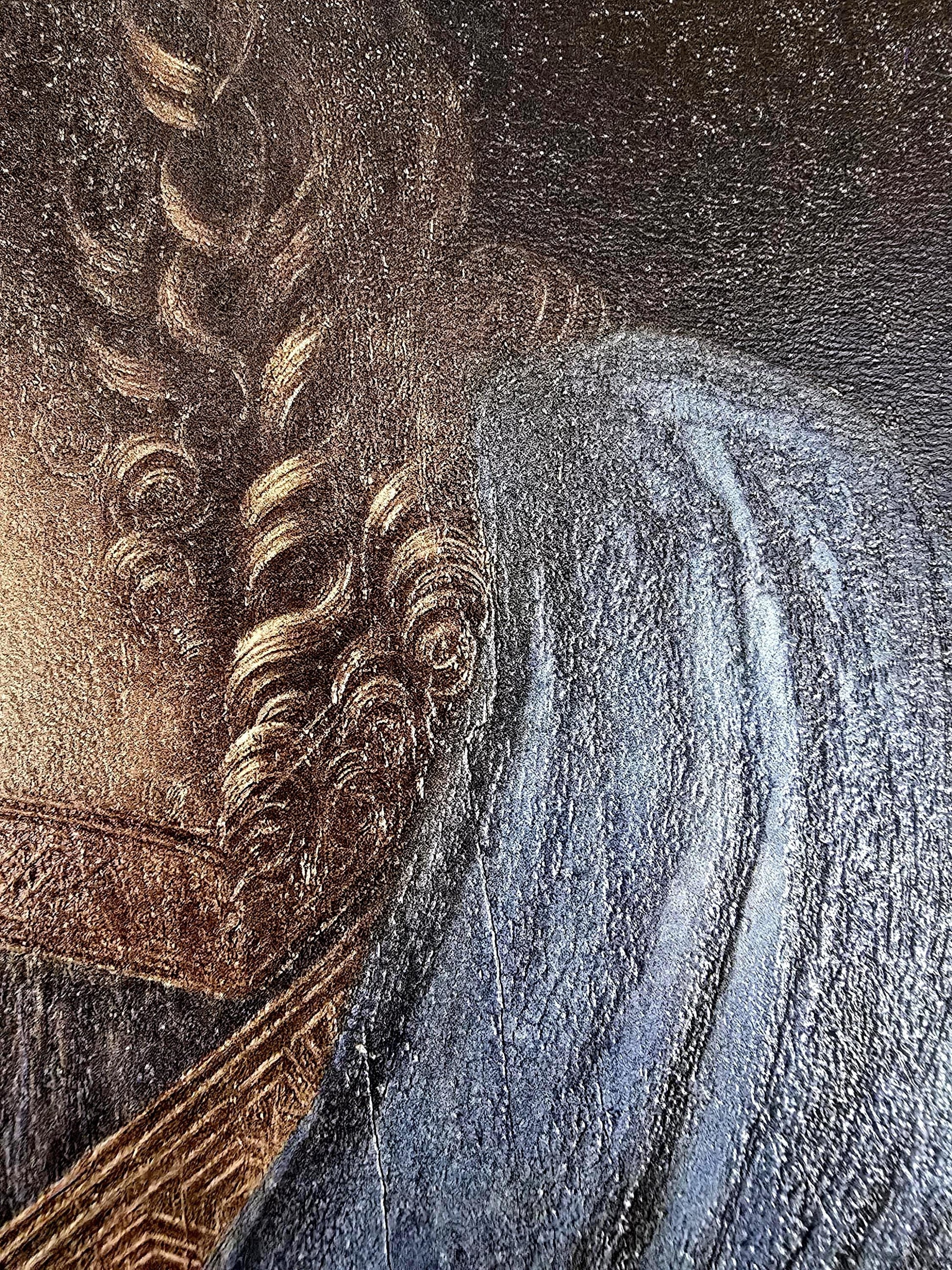 Salvator Mundi 3D Print: Leonardo Da Vinci Textured Oil Painting Replica
