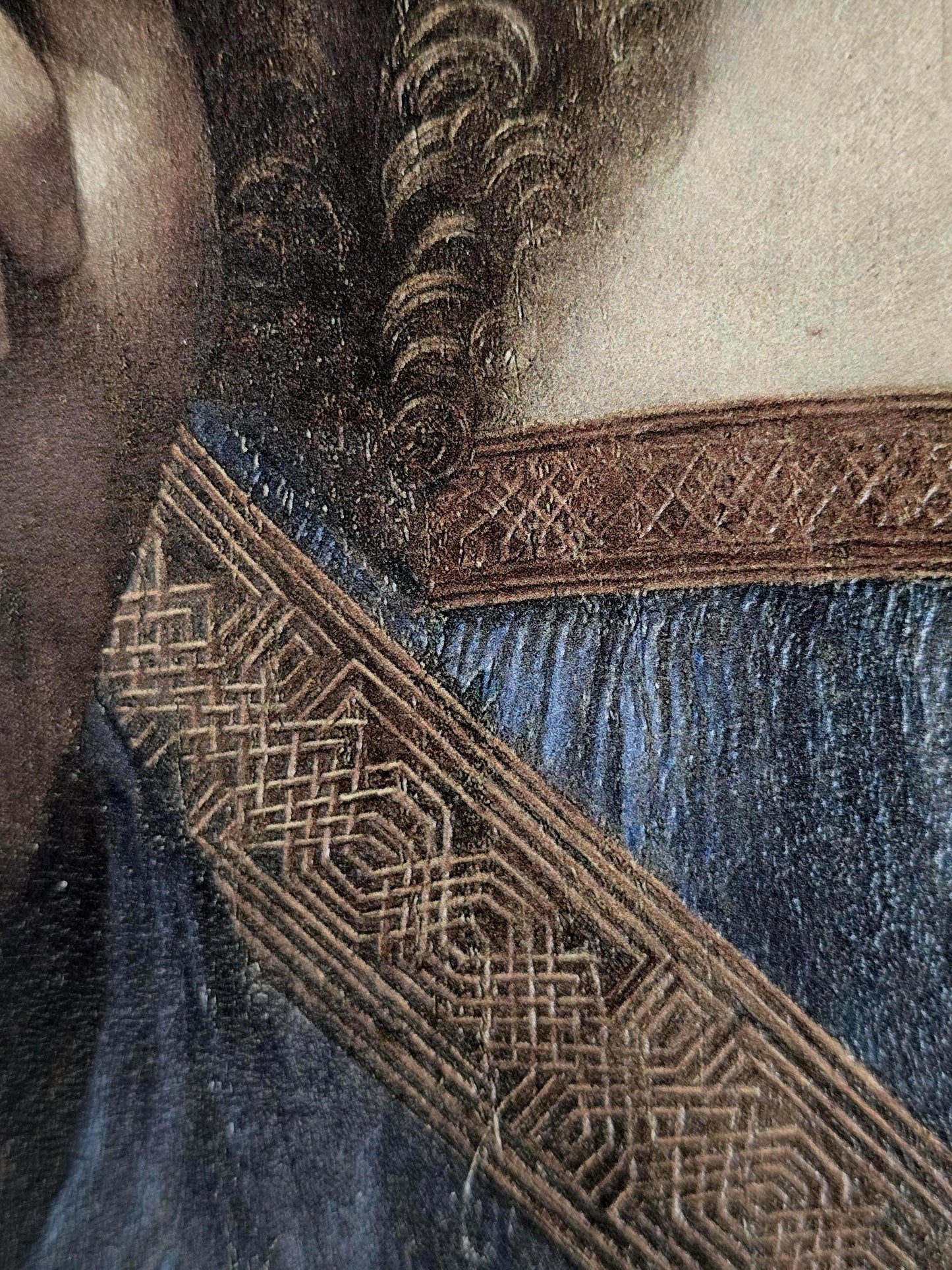 Salvator Mundi 3D Print: Leonardo Da Vinci Textured Oil Painting Replica