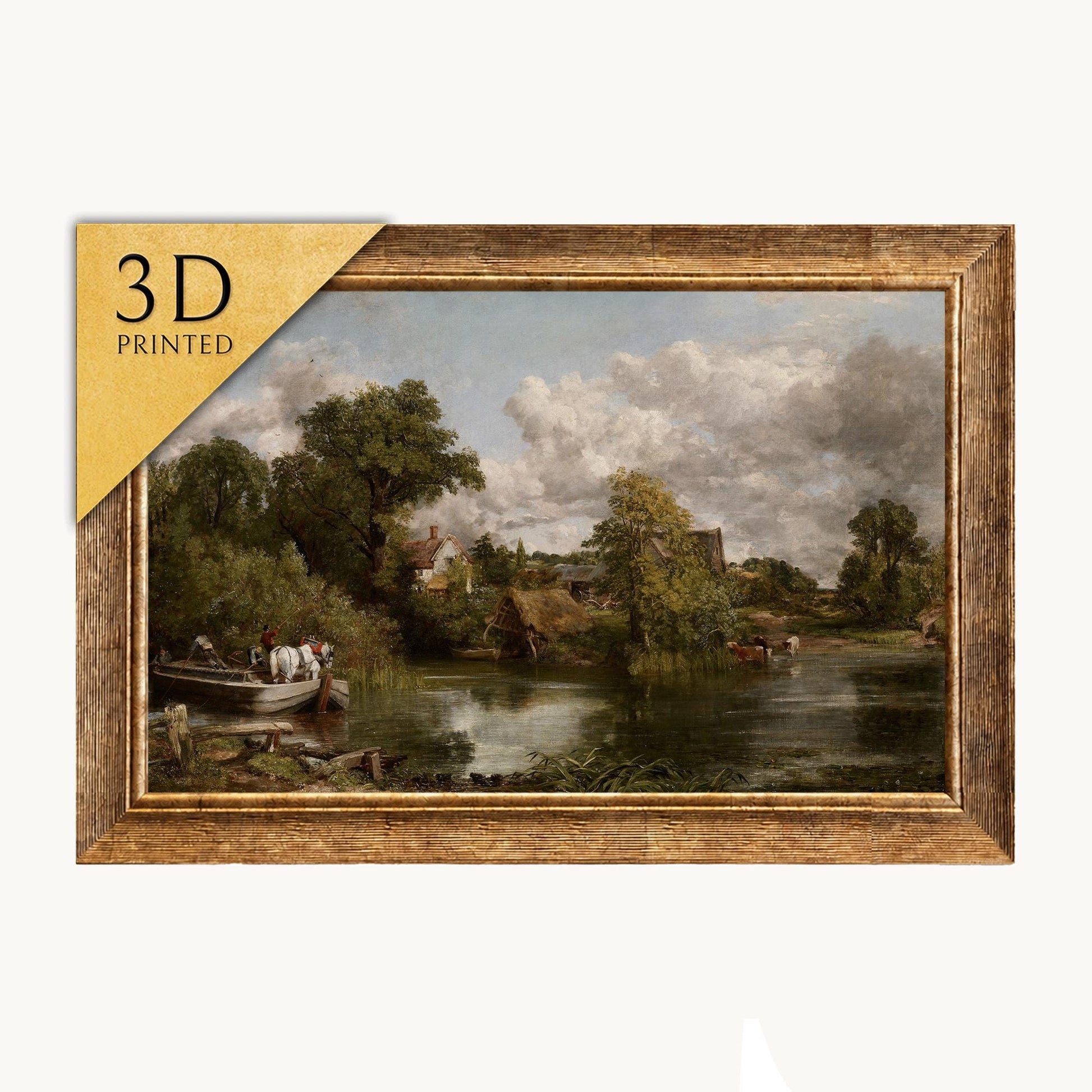The White Horse by John Constable: 3D Printed Textured Oil Painting