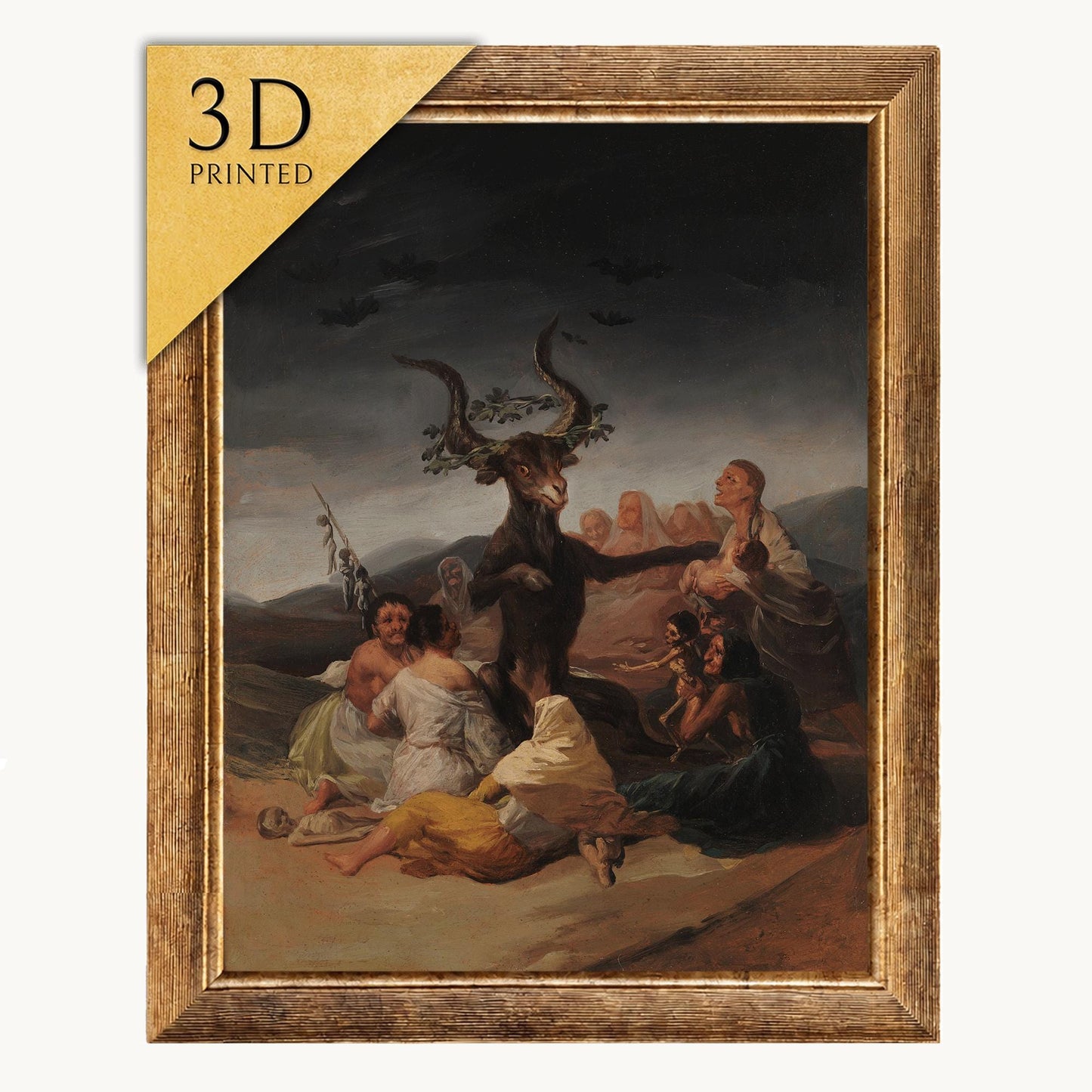 Witches' Sabbath by Goya: 3D Textured Oil Painting Reproduction