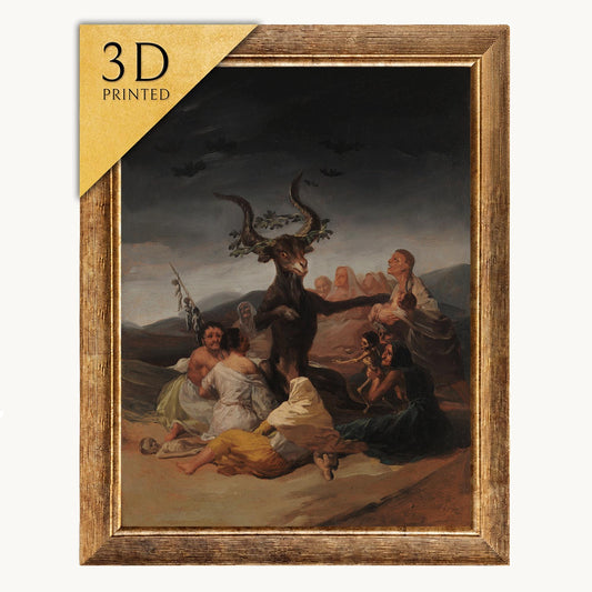 Witches' Sabbath by Goya: 3D Textured Oil Painting Reproduction