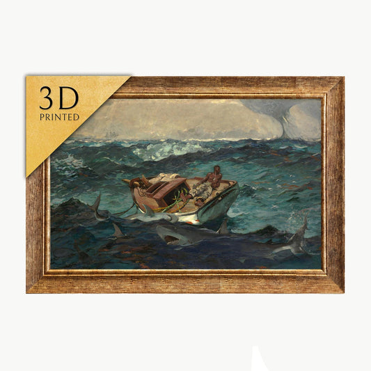 Winslow Homer The Gulf Stream 3D Print: Textured Oil Painting Reproduction
