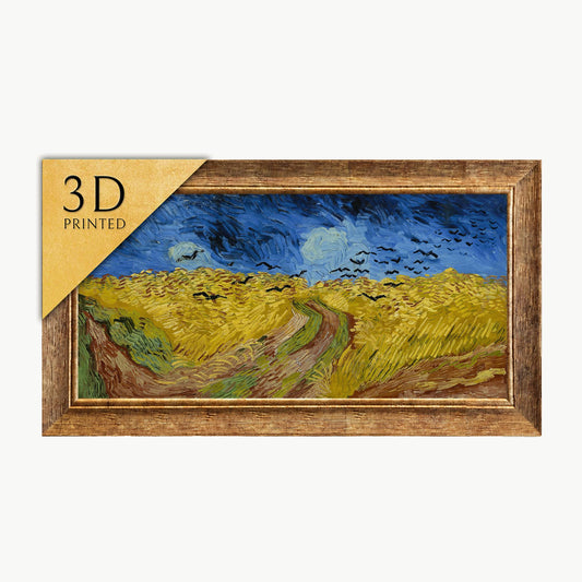 Van Gogh Crows Painting: Textured 3D Print Art