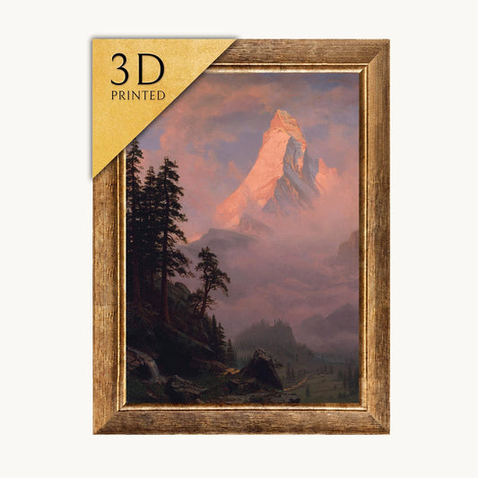 Albert Bierstadt Matterhorn Print: 3D Textured Mountain Art