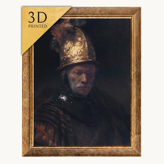 Rembrandt - The Man with the Golden Helmet - 3D Printed Art