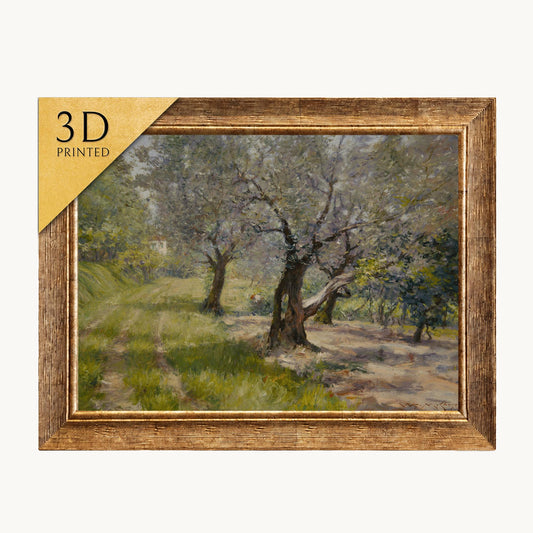 William Merritt Chase - The Olive Grove: 3D Textured Landscape Print