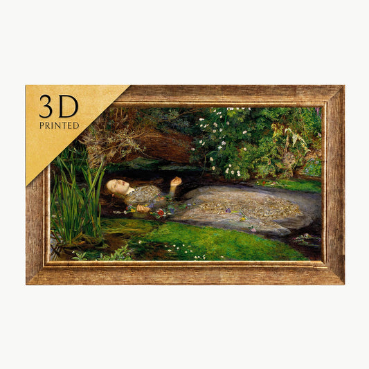 Ophelia by Millais: 3D Textured Print - Museum Quality