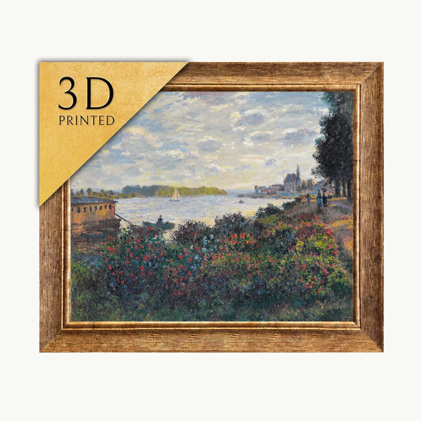 Monet - La Seine A Argenteuil - 3D Textured Print