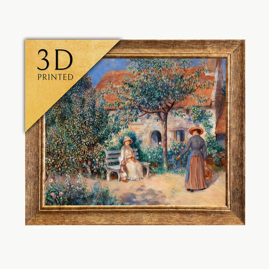 Renoir "In Brittany" 3D Print: Textured Impressionist Art