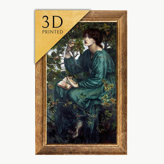 The Day Dream 3D Print by Rossetti: Textured Oil Painting Replica
