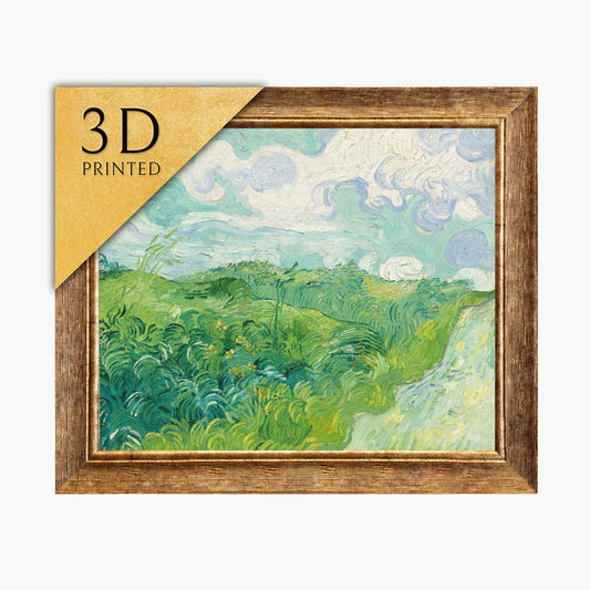 Van Gogh Green Wheat Fields 3D Textured Print