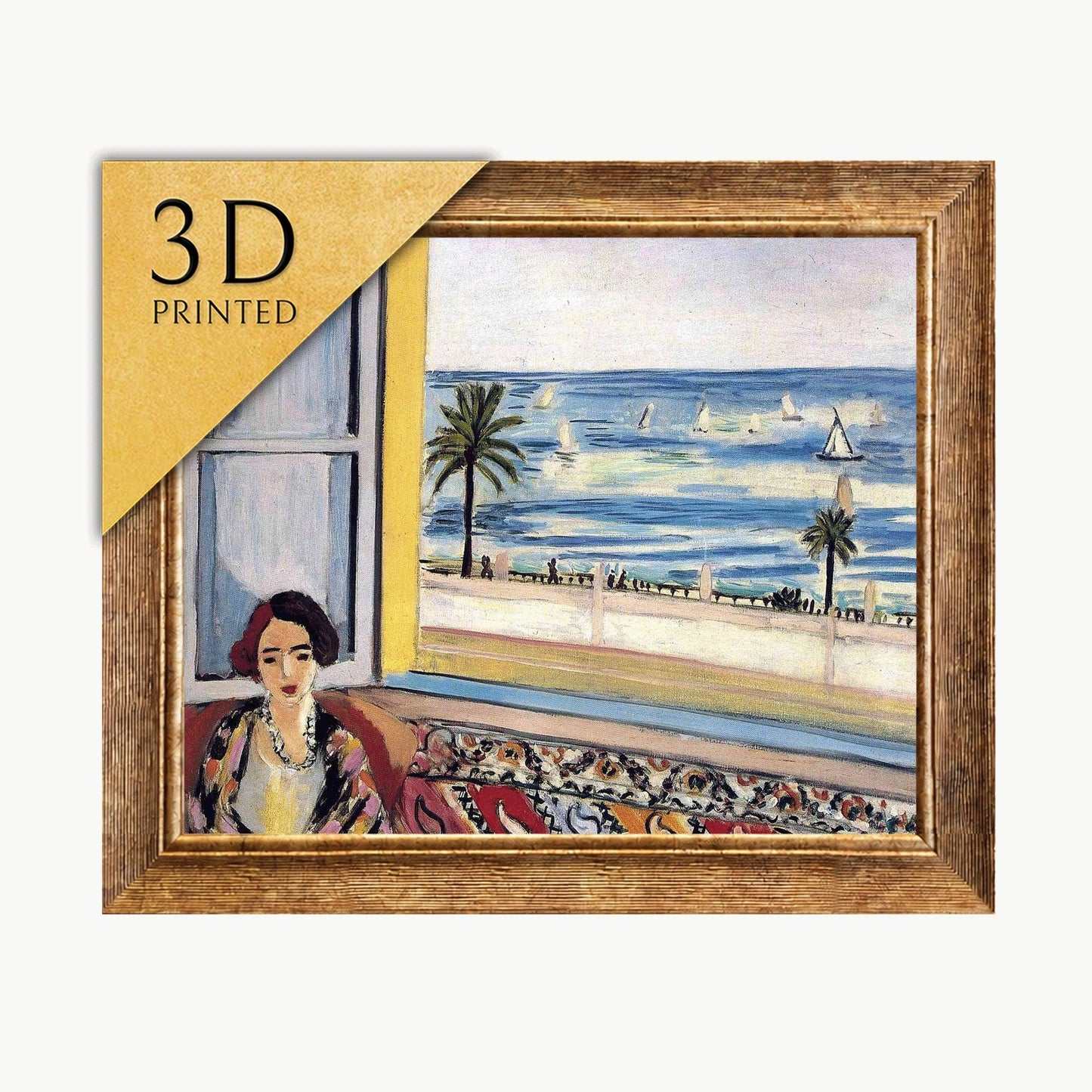 Henri Matisse Print: Seated Woman, 3D Textured Art