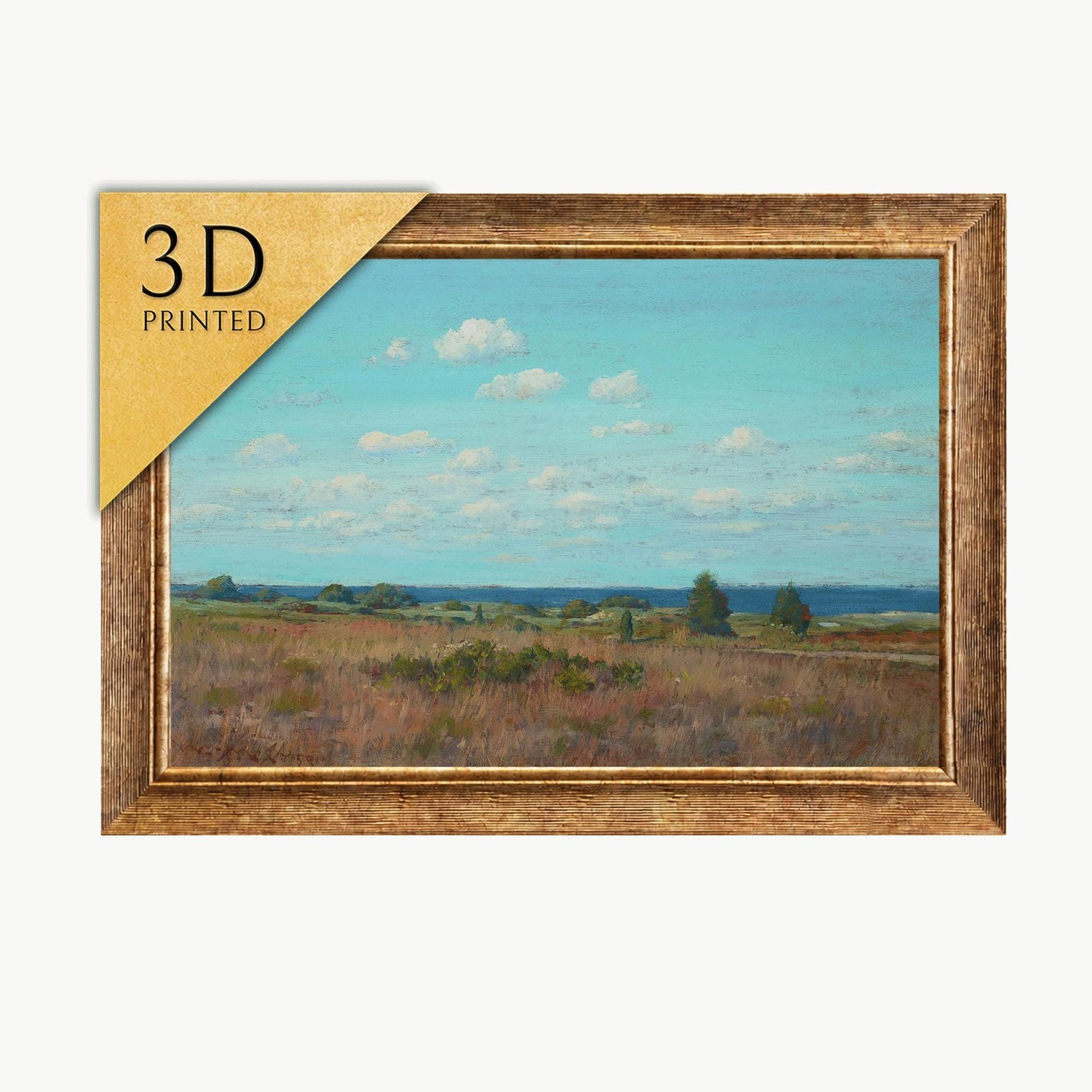 William Merritt Autumn Landscape: 3D Textured Print