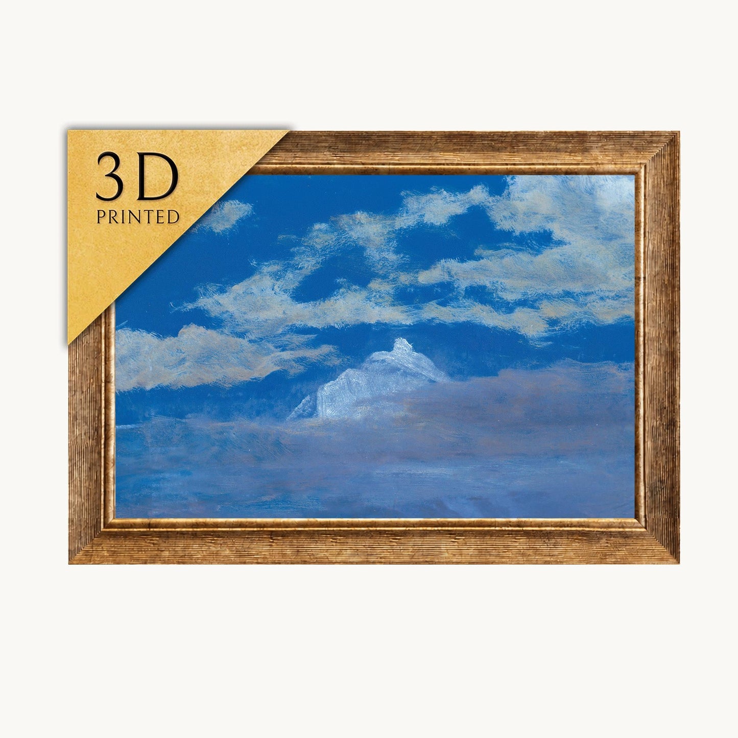 Albert Bierstadt Cloud Study: Mountain Peak 3D Texture Print