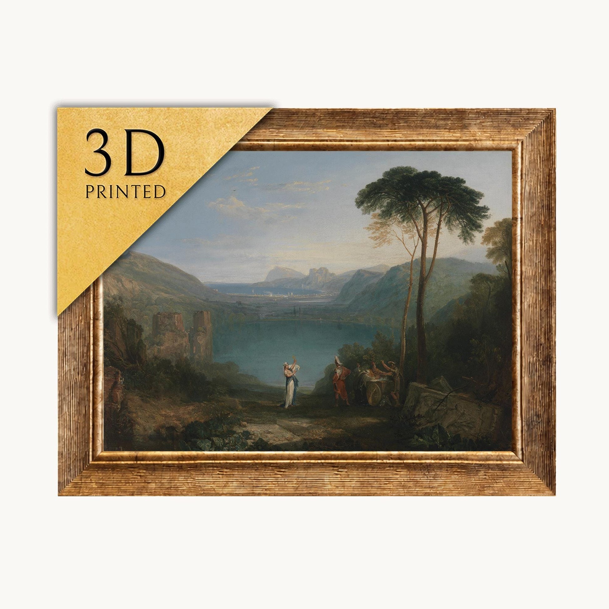 Lake Avernus by Turner: 3D Textured Fine Art Print