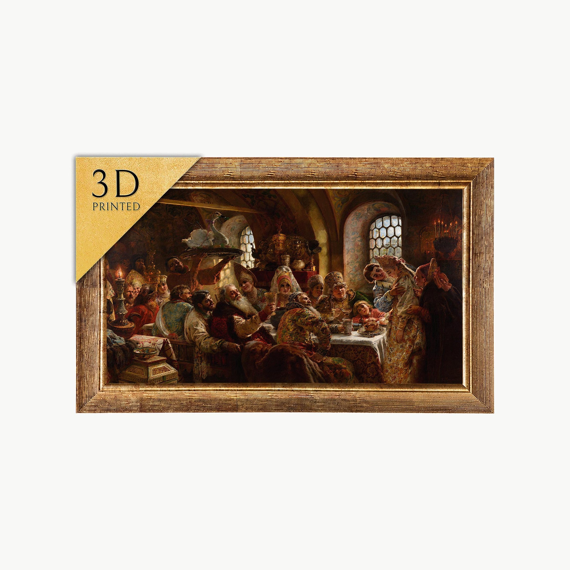 A Boyar Wedding Feast Print: 3D Textured Reproduction