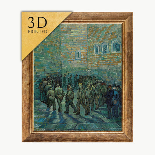 Van Gogh - The Prison Courtyard: 3D Textured Oil Painting Print