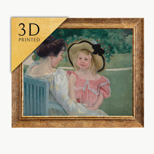 Mary Cassatt - In The Garden: 3D Textured Print