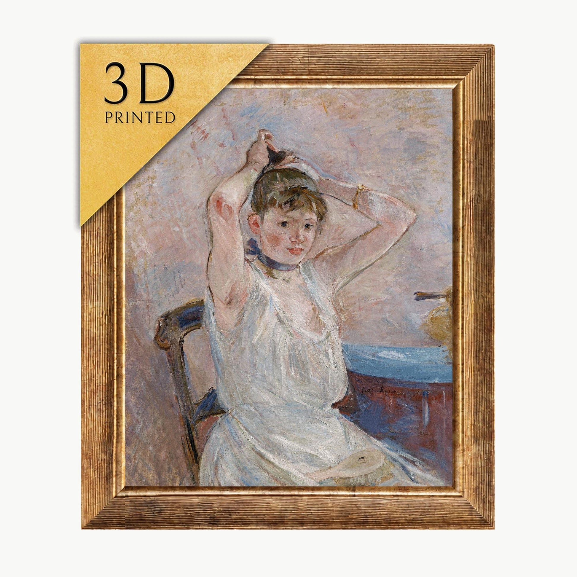 Berthe Morisot "The Bath" 3D Printed Textured Oil Painting Replica