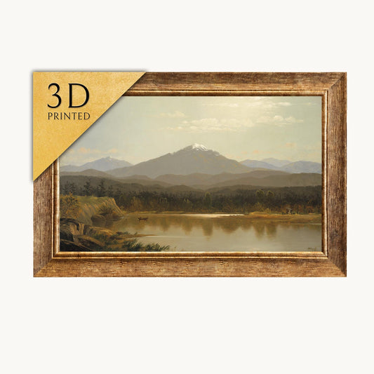 Albert Bierstadt Laramie Peak 3D Print: Textured Oil Painting Reproduction
