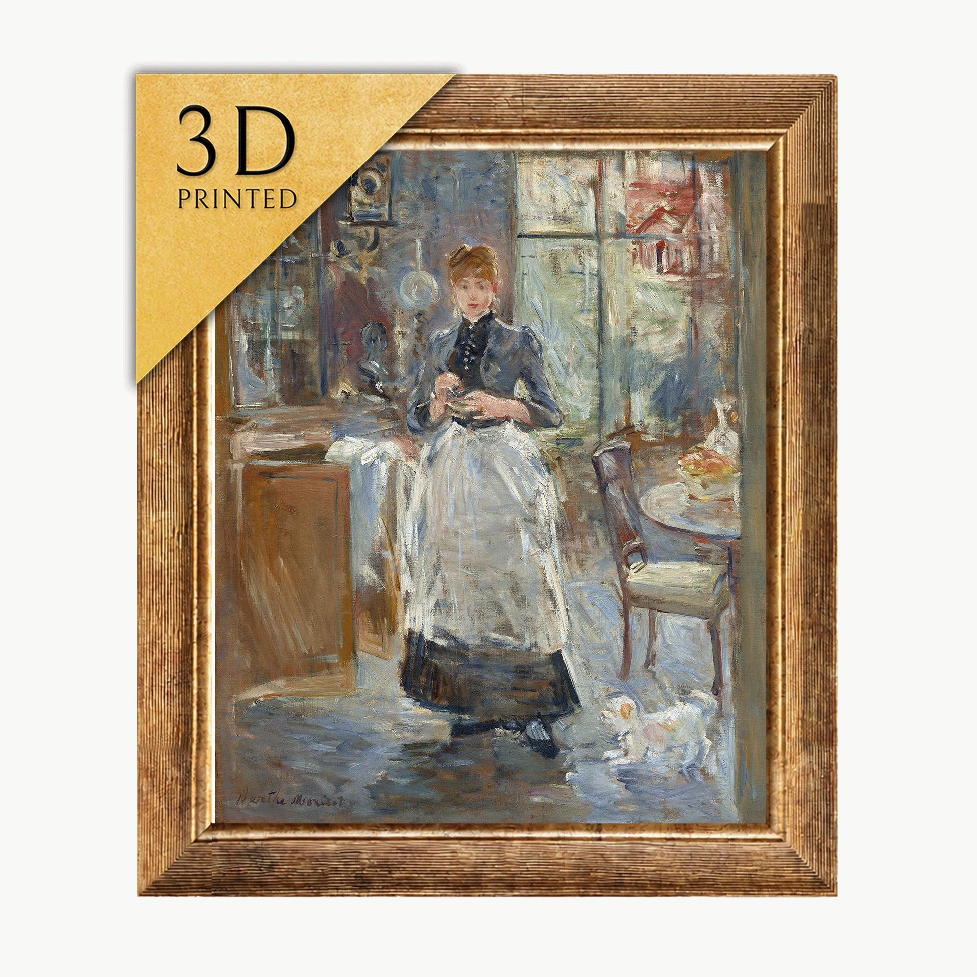 Berthe Morisot "In the Dining Room" 3D Printed Oil Painting Replica