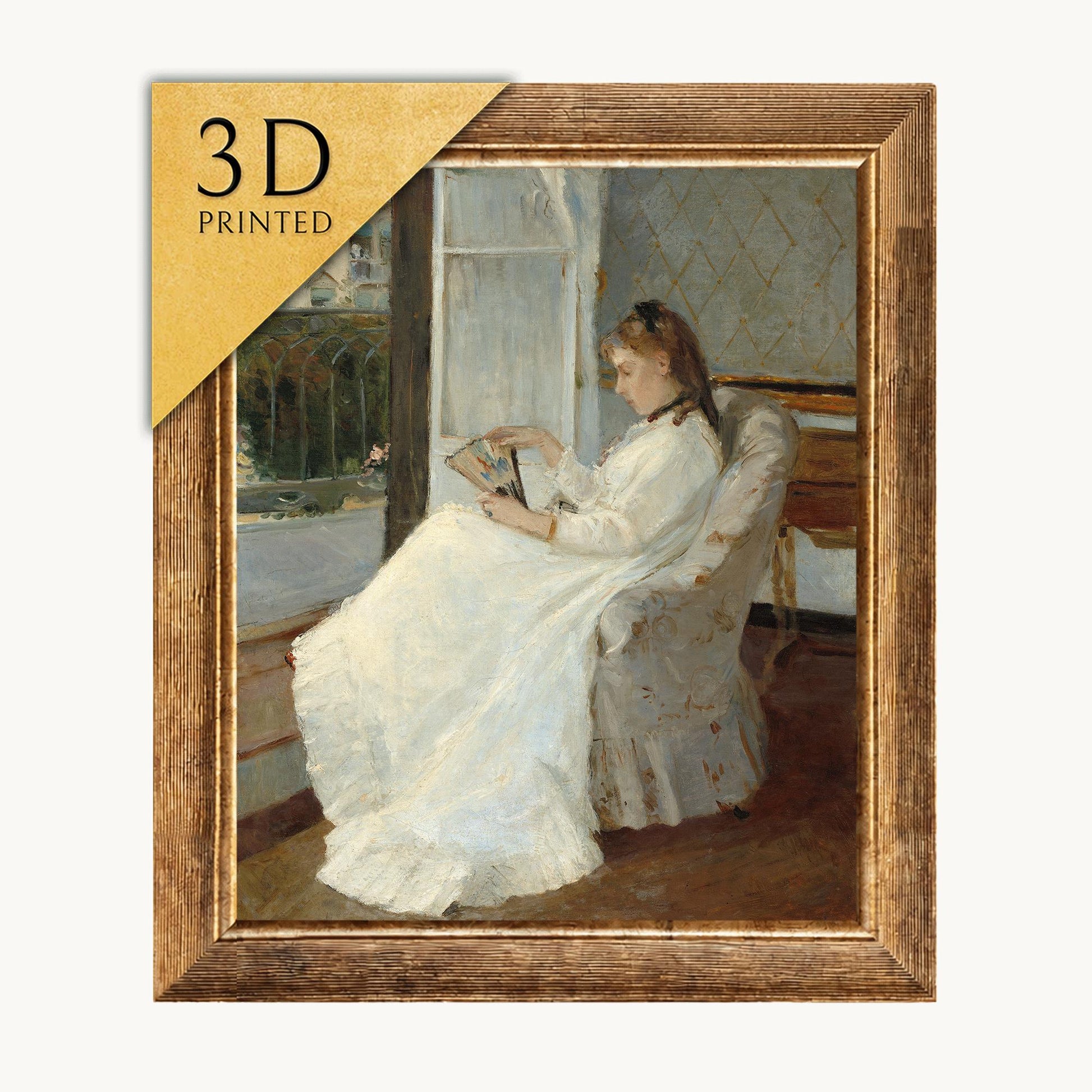 Berthe Morisot - The Artist’s Sister at a Window - 3D Printed Texture