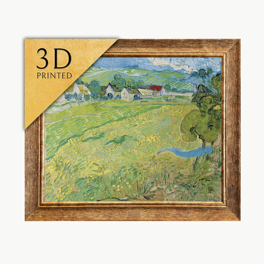 Van Gogh Les Vessenots in Auvers: 3D Textured Oil Painting Print