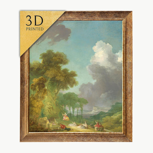 The Swing by Fragonard: 3D Textured Art Reproduction
