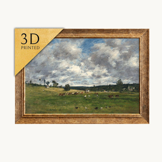 Eugène Boudin Landscape Painting: 3D Textured Art Print