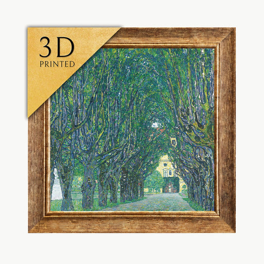 Gustav Klimt 'Avenue to Schloss Kammer' 3D Textured Print