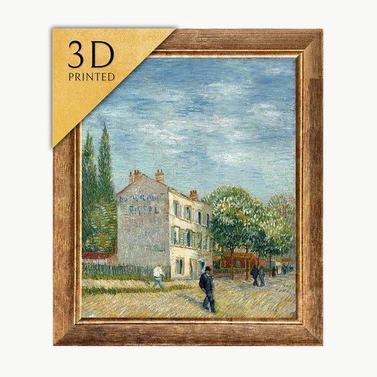 Van Gogh Restaurant Rispal Painting: 3D Textured Print