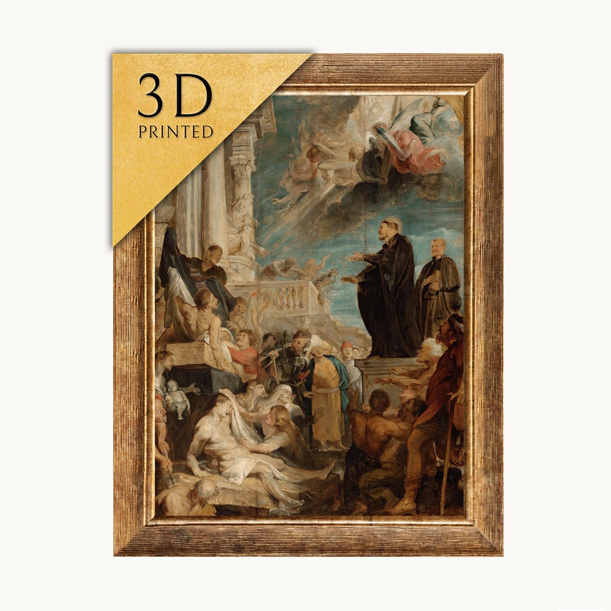 St. Francis Xavier 3D Print: Rubens Oil Painting Reproduction