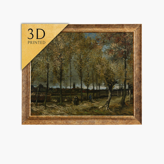 Van Gogh 'The Poplars': 3D Textured Oil Painting Reproduction
