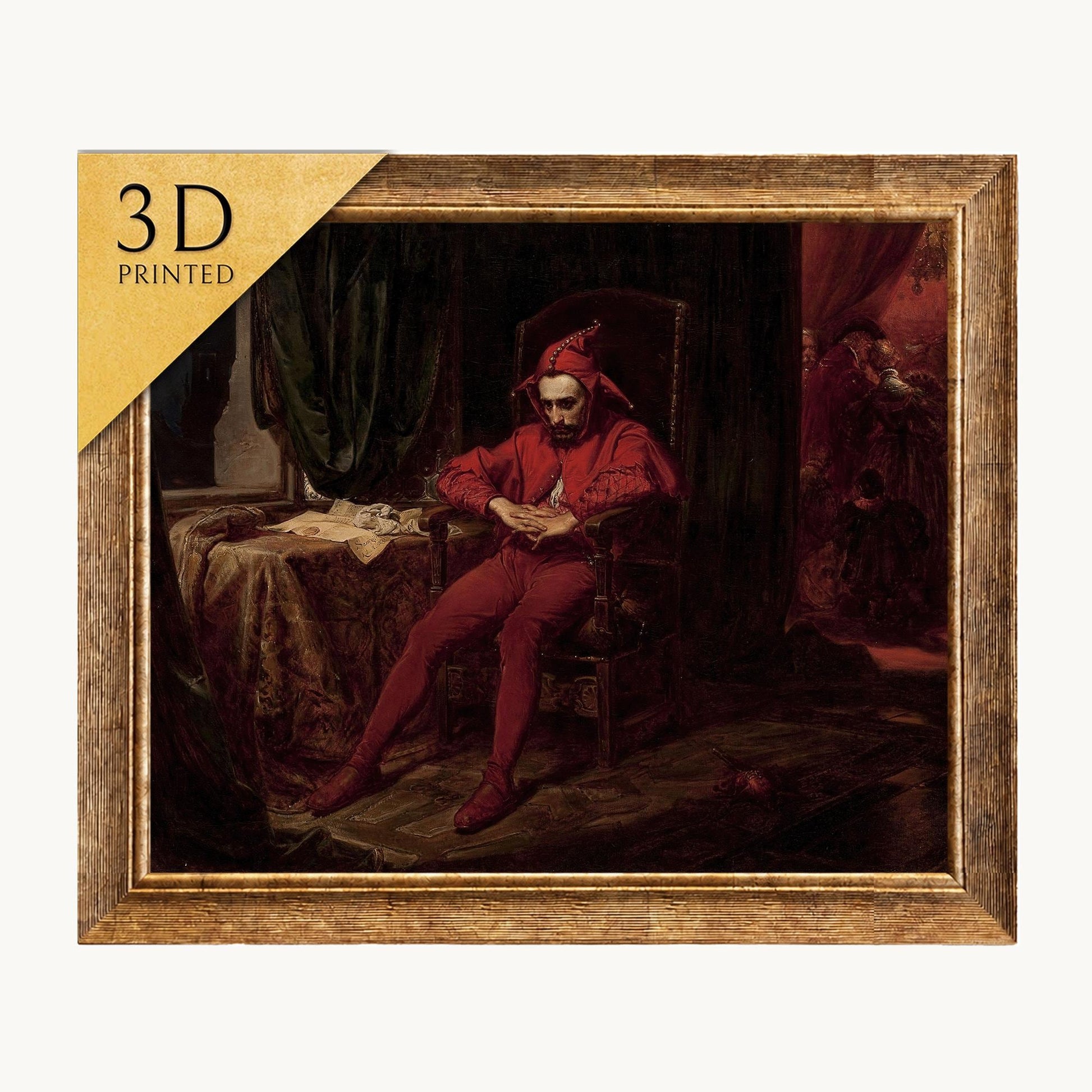 Stańczyk by Jan Matejko: 3D Textured Art Print