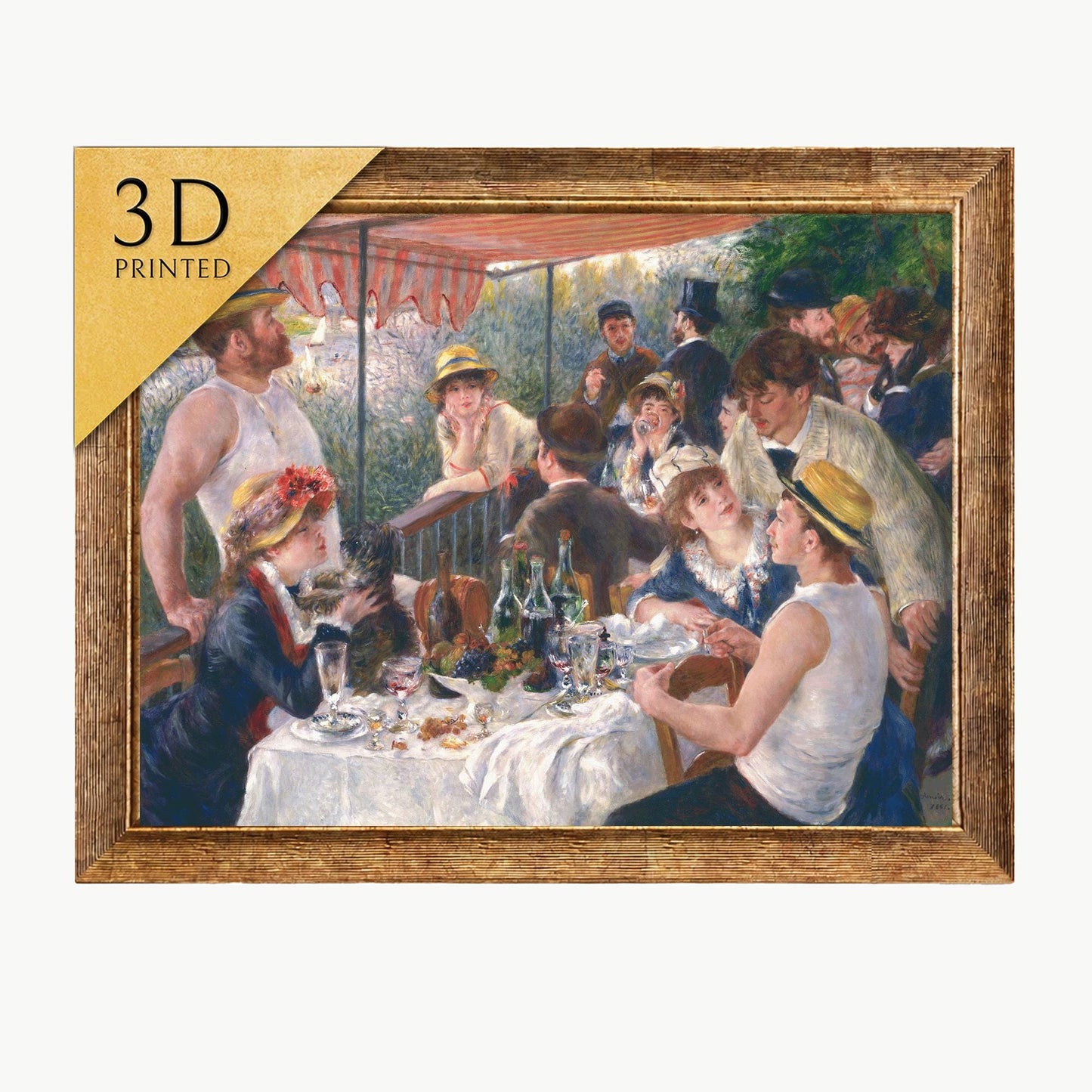 Renoir - Luncheon of the Boating Party - 3D Textured Print